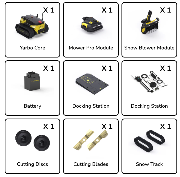 Yarbo Lawn Mower Pro + Snow Blower