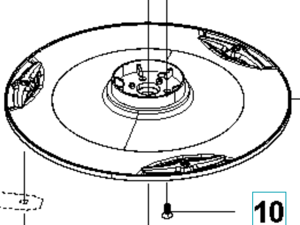 3 Blade Disc w/Screws - 430X/XH, 450X/XH, EPOS Mowers