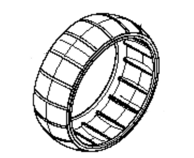 Front Wheel - Replacement Rubber- 315X, 430X/XH, 450X/XH, 550/H, 520/H, All EPOS Mowers