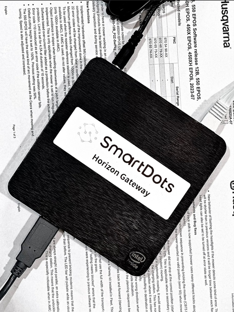 [sdots0084] HORIZON - REMOTE AUTOMOWER FIRMWARE UPDATE/ DIAGNOSIS SERVICE
