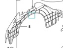 Automower iQ Series - Rear Wheel Fender Cover - Left (410, 420, 440)