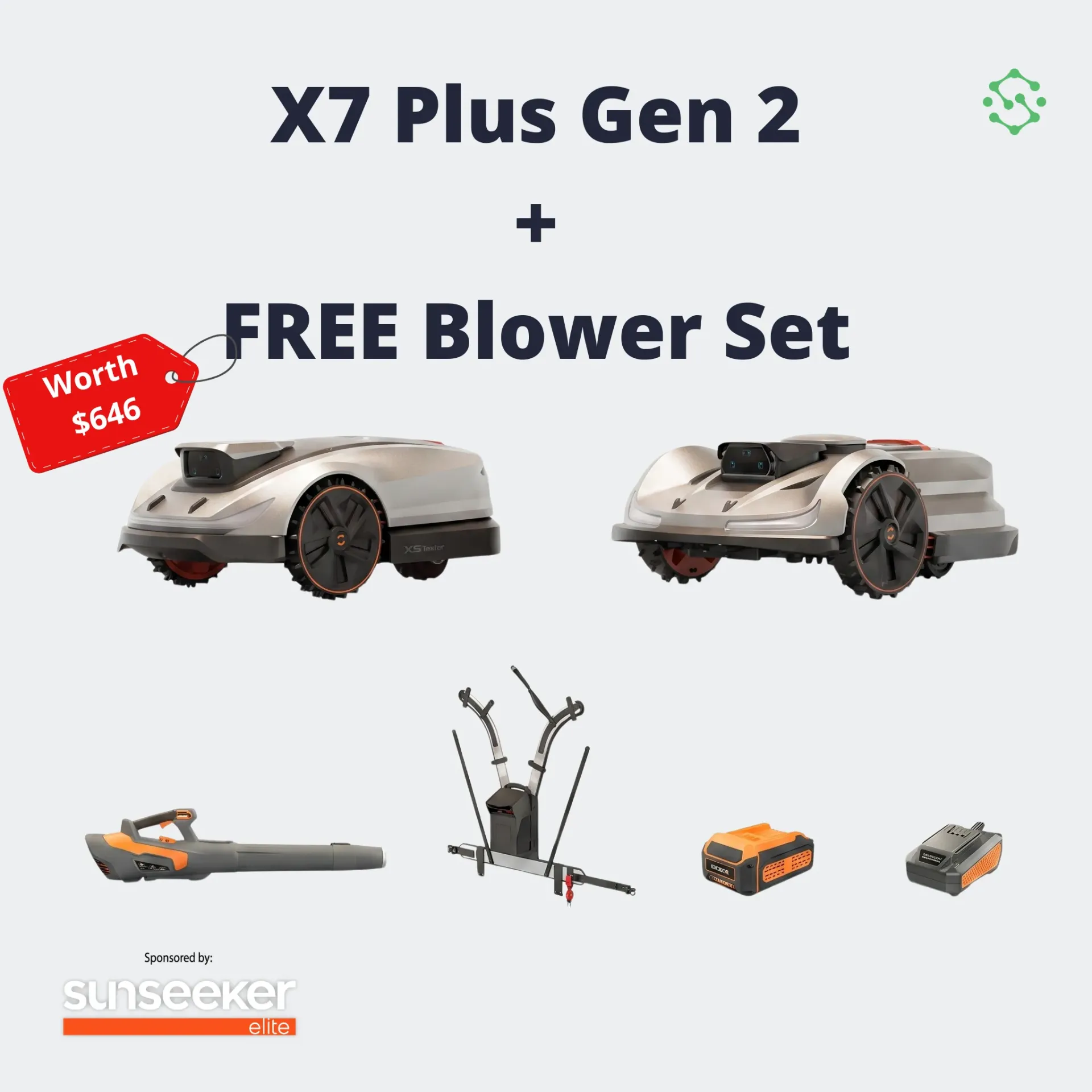 Sunseeker X7 Plus Gen2  + FREE Blower Bundle