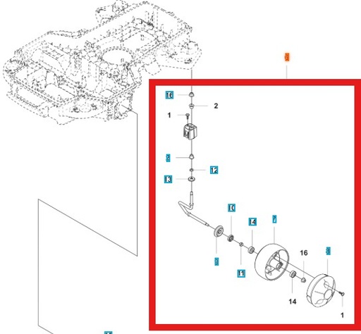 Front Wheel Kit - Husqvarna iQ Series